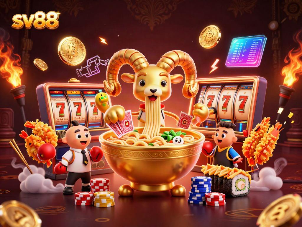 Experience thrilling gameplay in sv88 with a vibrant, energetic casino scene featuring interactive characters and elements.