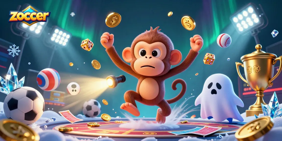 Experience thrilling gameplay at Zoccer Casino with this vibrant 3D illustration featuring lively characters.